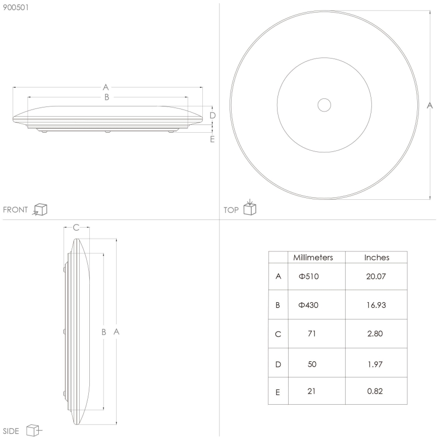 Eglo - Plafoniera LED LED/30,8W/230V