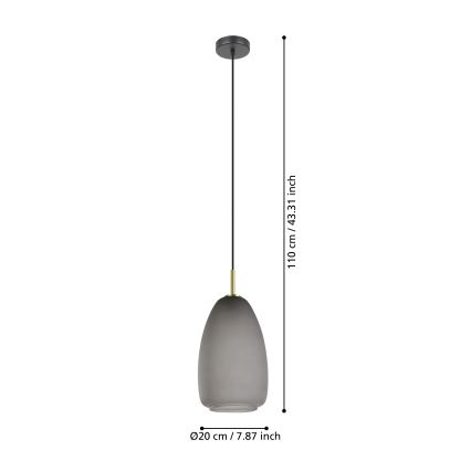 Eglo - Hängeleuchte an Kabel 1xE27/40W/230V