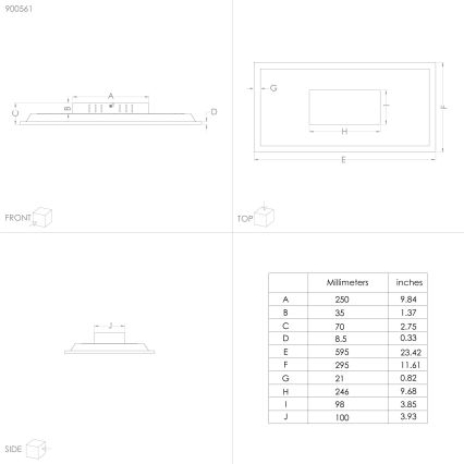 Eglo - Plafoniera LED LED/26W/230V