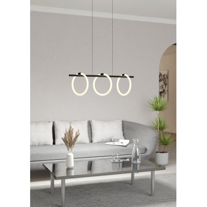 Eglo - Lampadario LED a sospensione con filo 3xLED/9W/230V