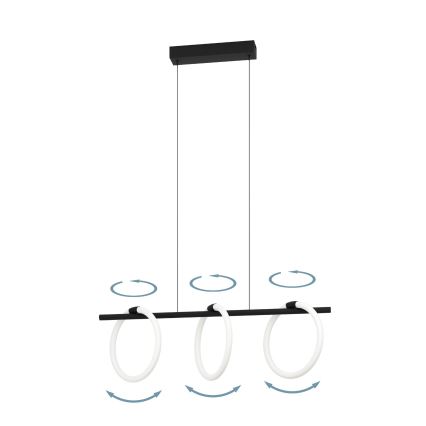 Eglo - Lampadario LED a sospensione con filo 3xLED/9W/230V