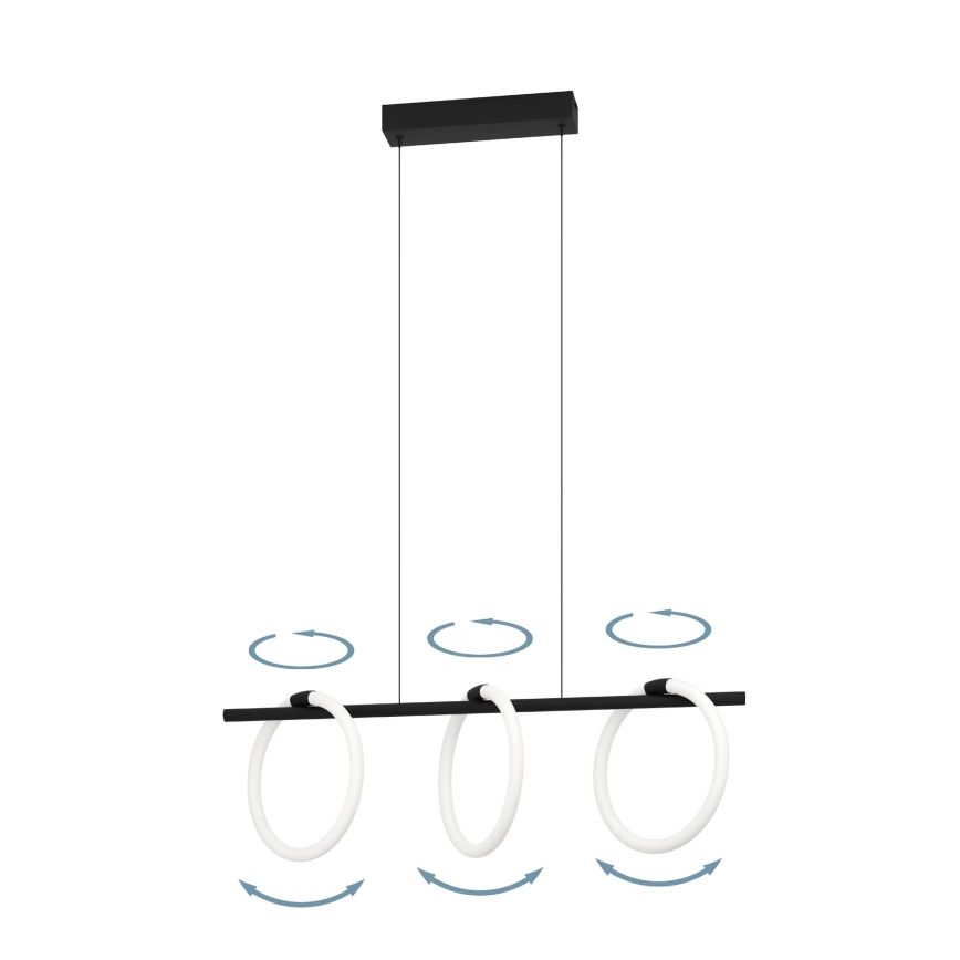 Eglo - Lampadario LED a sospensione con filo 3xLED/9W/230V