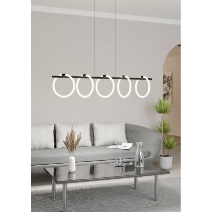 Eglo - Lampadario LED a sospensione con filo 5xLED/7W/230V
