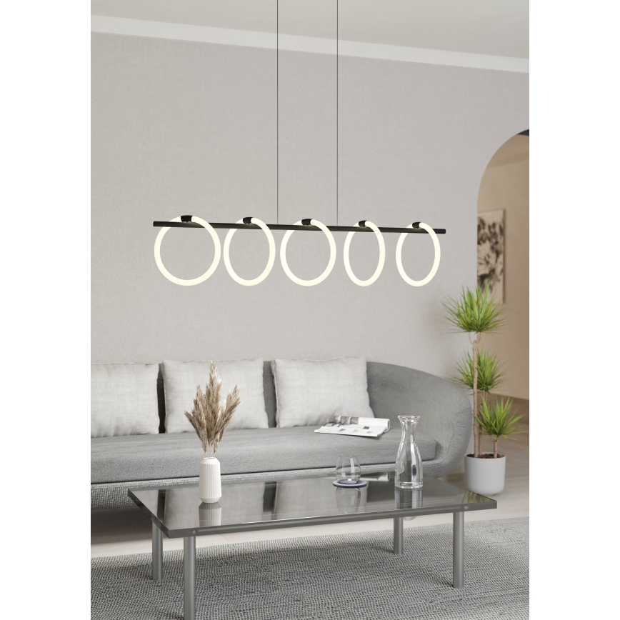 Eglo - Suspension filaire 5xLED/7W/230V