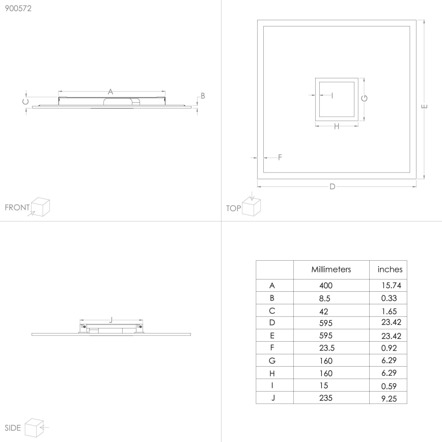 Eglo - Plafoniera LED RGBW Dimmerabile LED/36W/230V 3000-6000K + telecomando