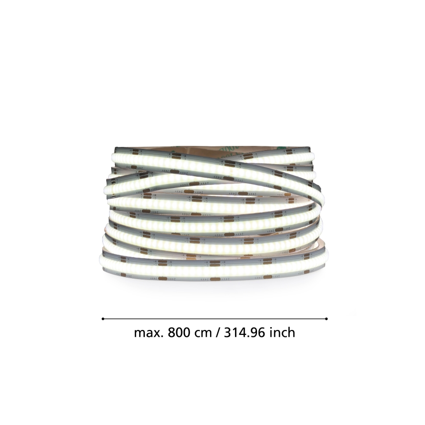 Eglo - Ruban LED dimmable 8m COB STRIPE LED/52,8W/24/230V 2700-6500K + télécommande