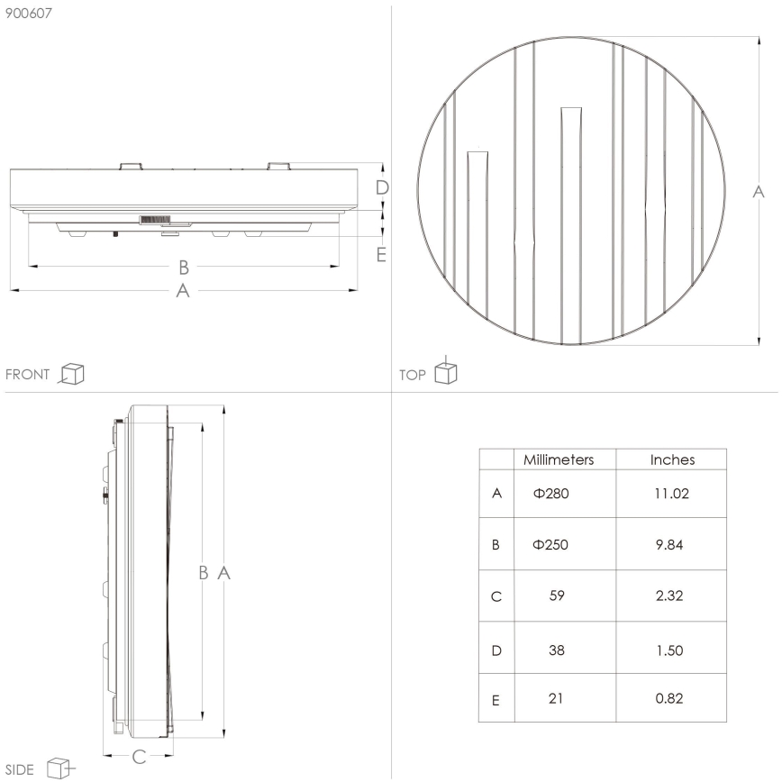 Eglo - LED Deckenleuchte LED/10W/230V Ø 28 cm