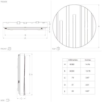 Eglo - LED Deckenleuchte LED/19,5W/230V Ø 38 cm