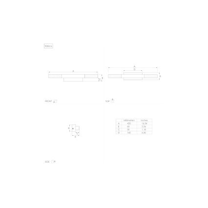 Eglo - Éclairage de miroir LED salle de bain LED/8,9W/230V IP44