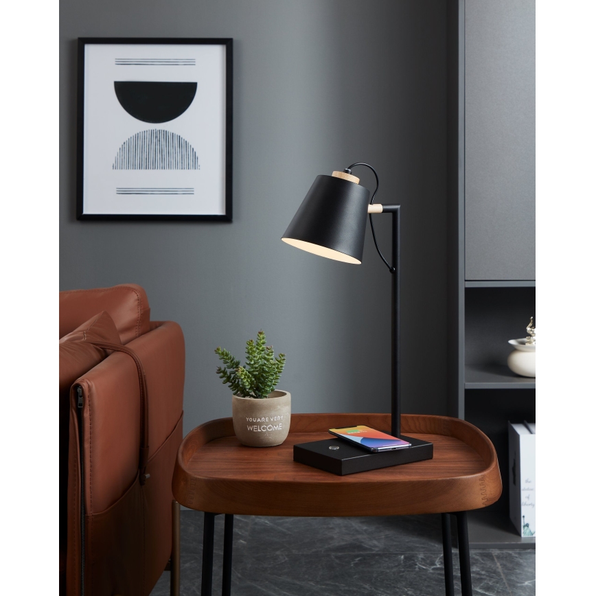 Eglo 900626 - Dimmbare LED-Lampe mit kabellosem Laden LACEY LED/5,5W/230V