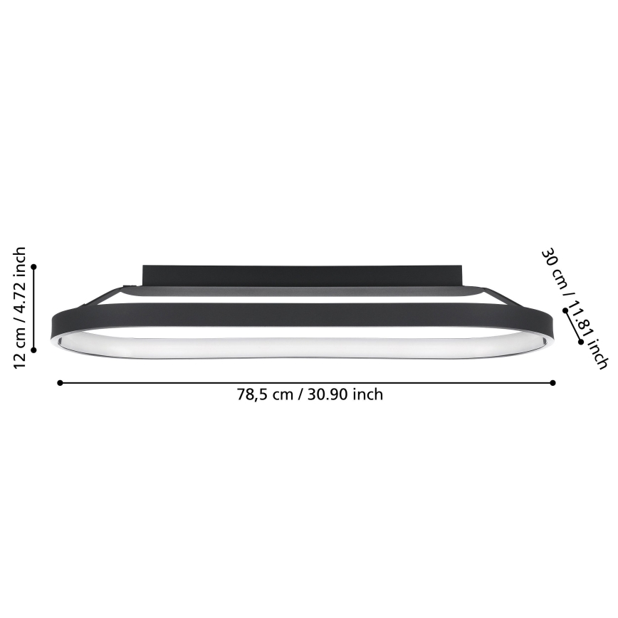 Eglo – Dimmbare LED-Deckenleuchte LED/27W/230V