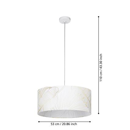 Eglo - Lampadario a sospensione con filo 1xE27/40W/230V