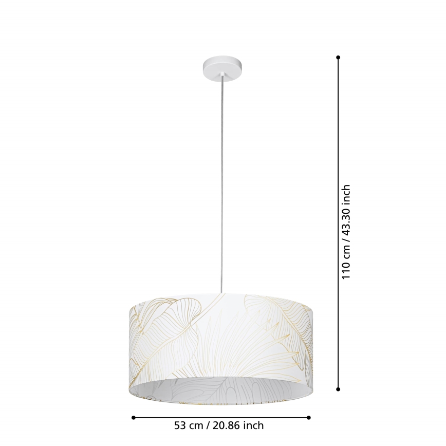 Eglo - Lampadario a sospensione con filo 1xE27/40W/230V