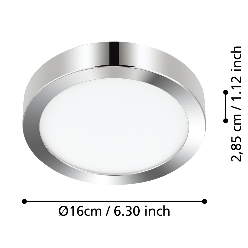 Eglo - Plafonnier salle de bain LED/11W/230V IP44 chrome brillant