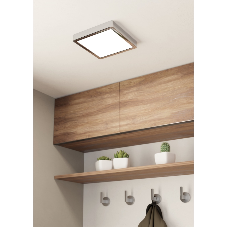 Eglo - Plafoniera LED da bagno LED/17W/230V IP44 cromo lucido