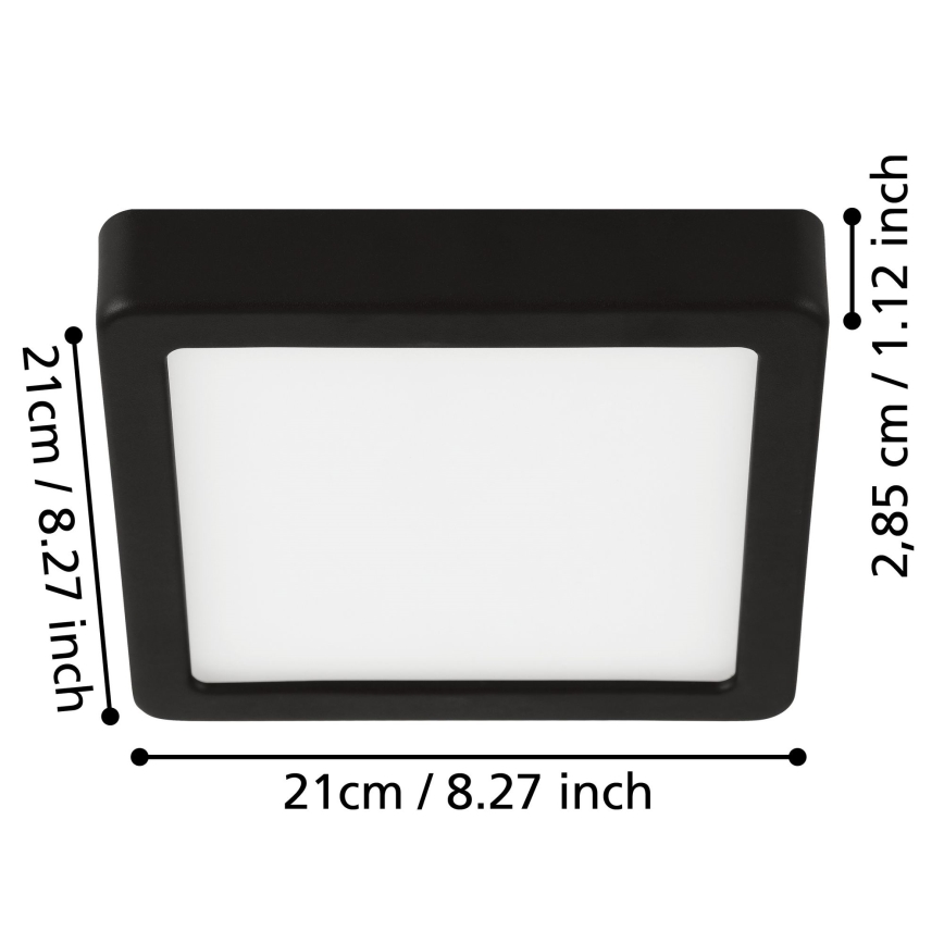 Eglo - Plafoniera LED da bagno LED/17W/230V IP44 cromo lucido