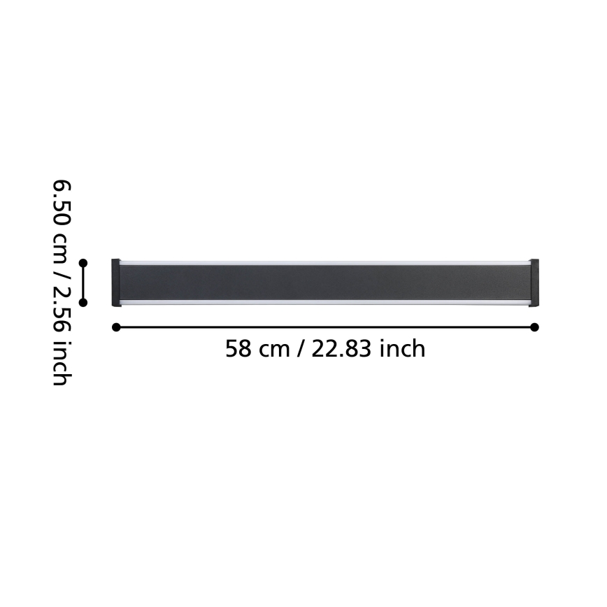 Eglo - Applique murale extérieure 2xLED/7W/230V 3000K IP55 noir