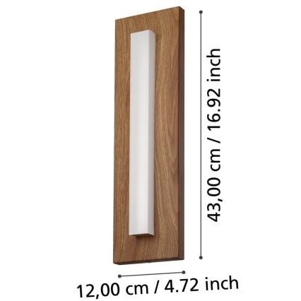 Eglo - LED-Wandleuchte für den Außenbereich LED/7W/230V IP44