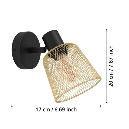 Eglo - Faretto da parete 1xE27/40W/230V