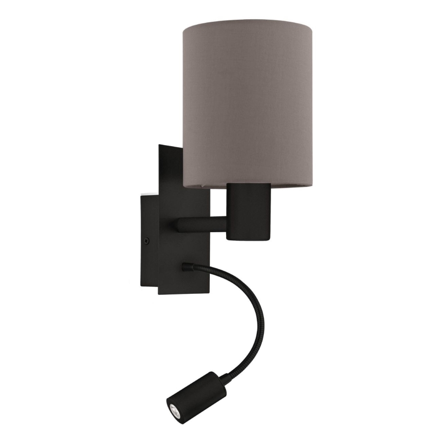 Eglo - Applique a LED 1xE27/40W/230V + LED/3,8W marrone