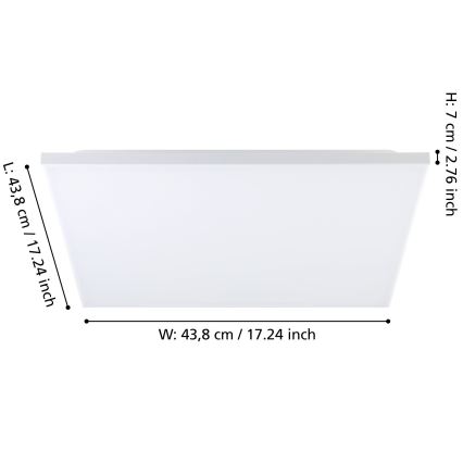 Eglo - Plafoniera LED LED/21W/230V