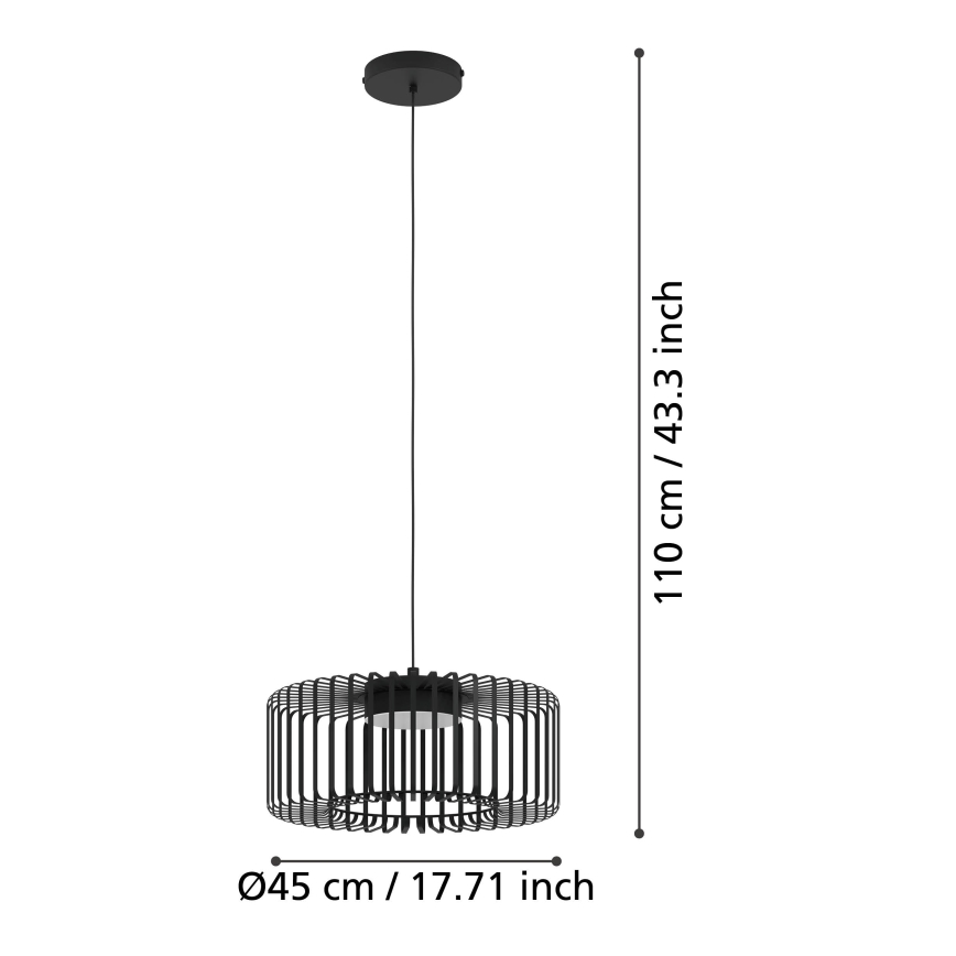 Eglo - LED RGBW Lampadario dimmerabile a sospensione con filo LED/22W/230V 2700-6500K