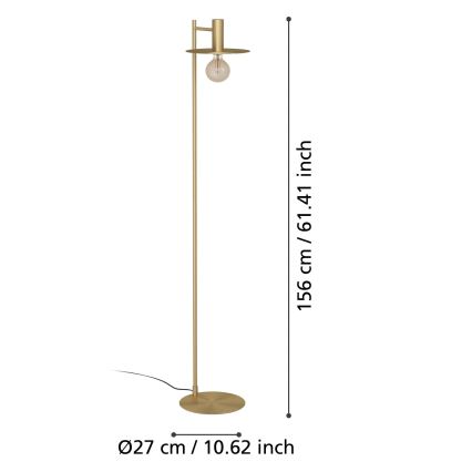 Eglo - Lampadaire 1xE27/40W/230V