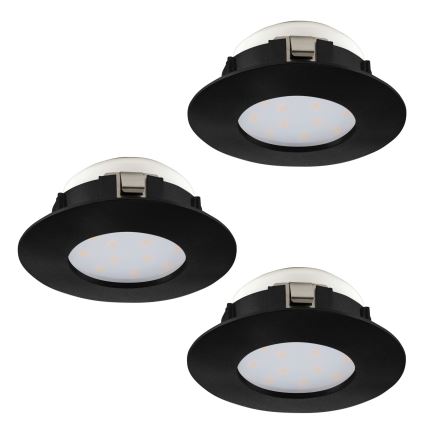 Eglo - SET 3x Lampada LED da incasso per bagni PINEDA LED/4,9W/230V IP44