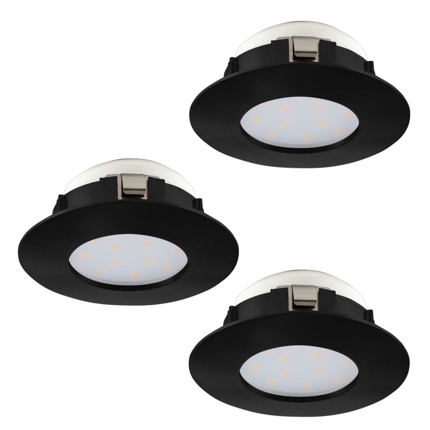 Eglo - SET 3x Lampada LED da incasso per bagni PINEDA LED/4,9W/230V IP44
