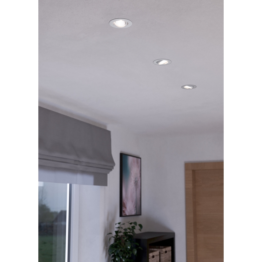 Eglo - SET 3xLED Lampada dimmerabile 3xLED/6W/230V bianco