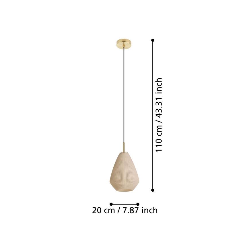 Eglo - Lampadario a sospensione con filo 1xE27/40W/230V