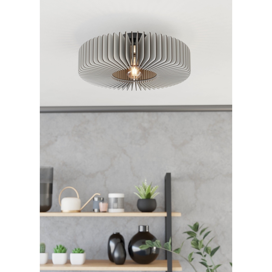 Eglo - Plafoniera 1xE27/40W/230V grigio
