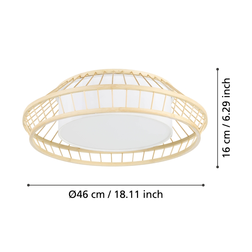 Eglo - Plafoniera dimmerabile RGBW LED/22W/230V 2700-6500K