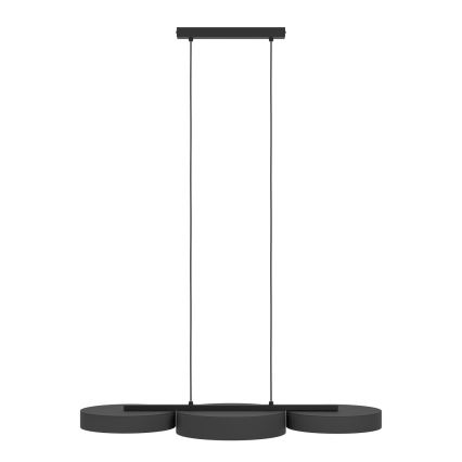 Eglo - LED RGBW Lampadario dimmerabile a sospensione con filo 3xLED/7,5W/230V 2700-6500K nero