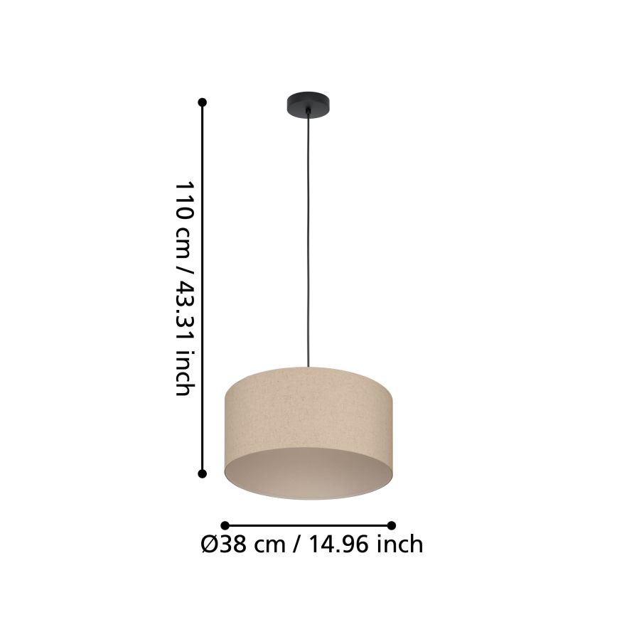 Eglo - Hängeleuchte an Schnur 1xE27/40W/230V