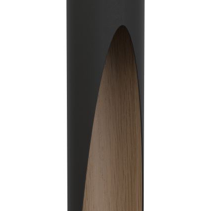 Eglo - Lampadario LED a sospensione con filo 4xGU10/4,5W/230V nero/marrone