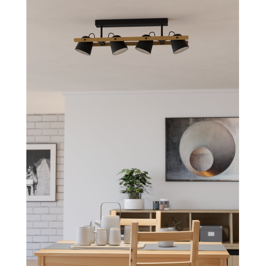 Eglo - LED RGBW Lampadario a plafone dimmerabile 4xLED/3,7W/230V 2700-6500K