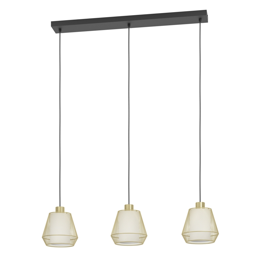 Eglo - Lampadario a sospensione con filo 3xE27/40W/230V