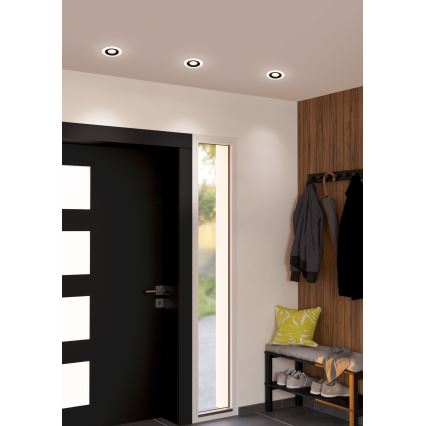 Eglo - Lot de 3 spots encastrables LED LED/4,8W/230V noir