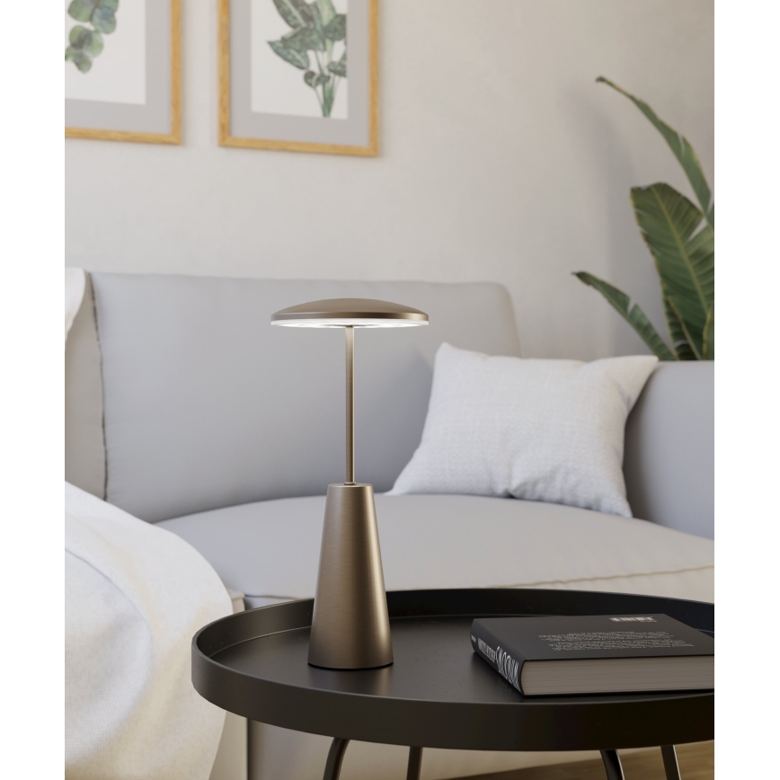 Eglo - Dimmbare LED-Außenleuchte mit Touch-Funktion LED/2,8W/5V 2400K/3000K/4000K 5200 mAh IP54 beige