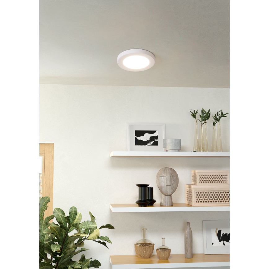 Eglo - Plafonnier encastré LED/5,5W/230V 3000K blanc Ø 11,7 cm
