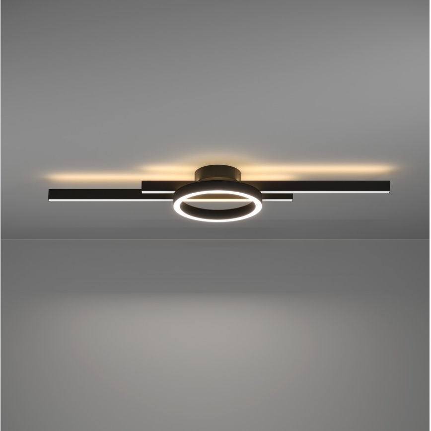 Eglo - Plafoniera LED RGBW dimmerabile LED/23,5W/230V 2700-6500K nero + telecomando