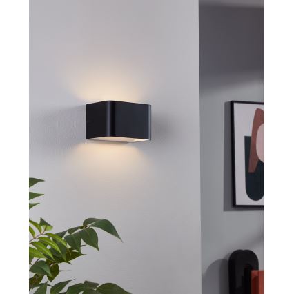 Eglo - Applique a LED LED/6W/230V 3000K nero