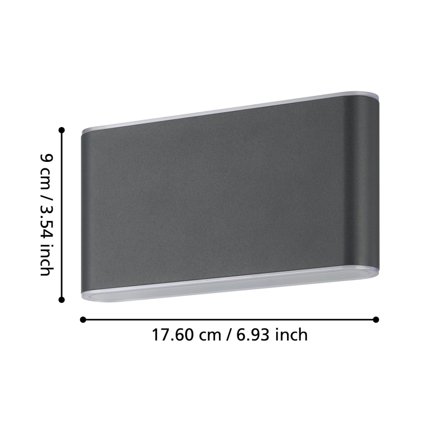 Eglo - Applique murale extérieure 2xLED/5,8W/230V IP65