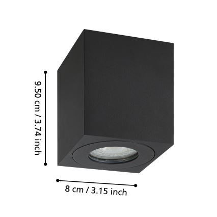 Eglo - Außenstrahler 1xGU10/5W/230V 8x8cm IP44
