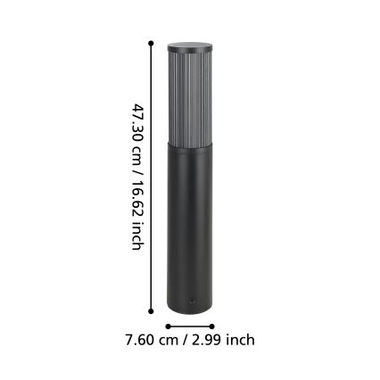 Eglo - Lampada da esterno 1xE27/15W/230V 46,5 cm IP54