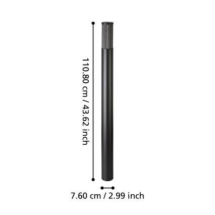 Eglo - Lampada da esterno 1xE27/15W/230V 110 cm IP54
