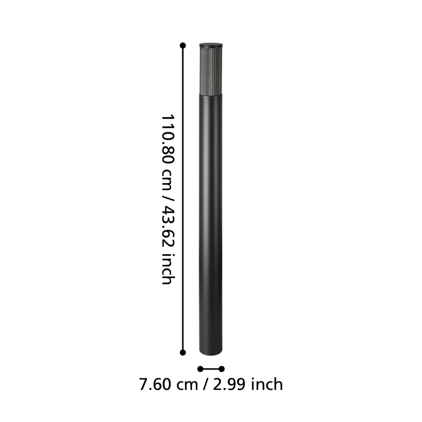 Eglo - Lampada da esterno 1xE27/15W/230V 110 cm IP54