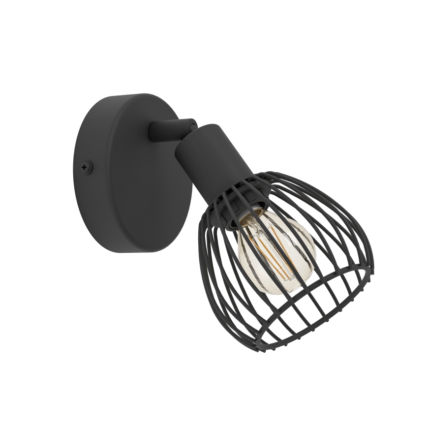 Eglo - Wandleuchte 1xE14/40W/230V schwarz