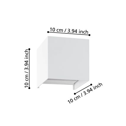 Eglo - Applique a LED 2xLED/1,5W/230V 3000K bianco